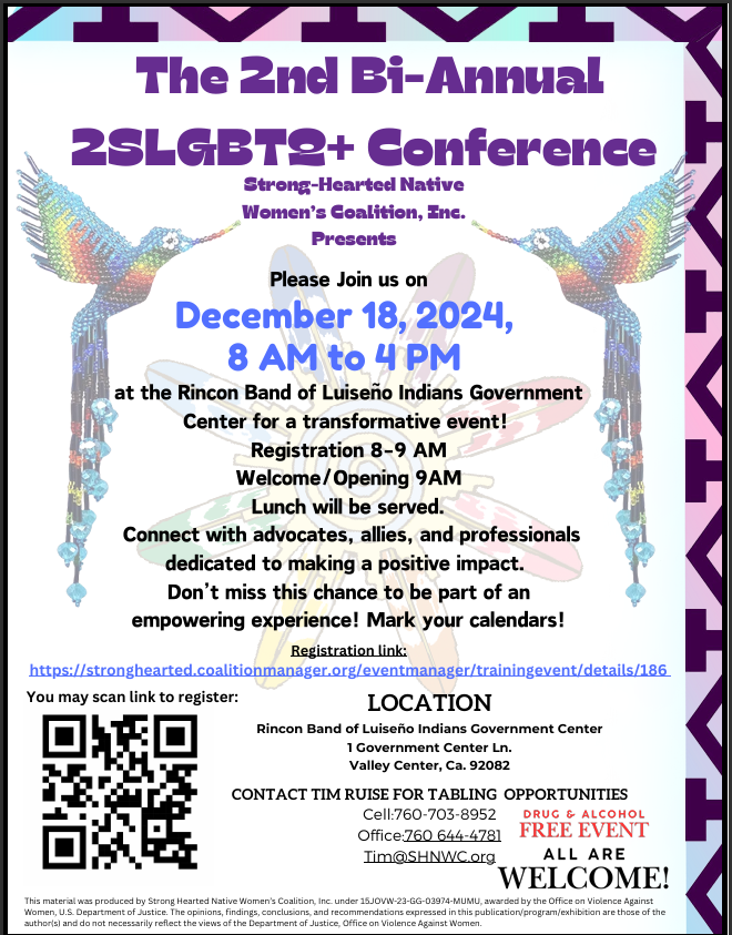 Flyer for 2SLBGTQ+ Conference